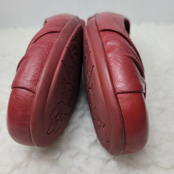 Hotter Appledore Comfort Concept Ballet Shoes Size 9 Red Leather Shoes - Picture 10 of 11